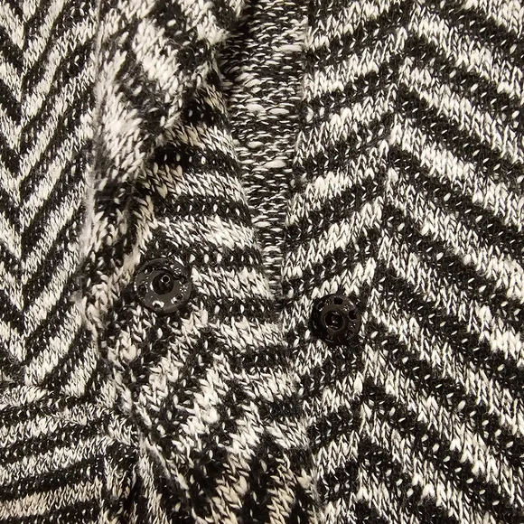 Dolan Herringbone "Chevron" Relaxed Fit Blazer Black and White Adorable … - Picture 6 of 10